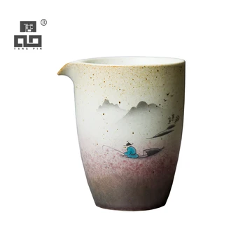 

TANGPIN ceramic tea pitchers crane chahai chinese tea accessories 240ml
