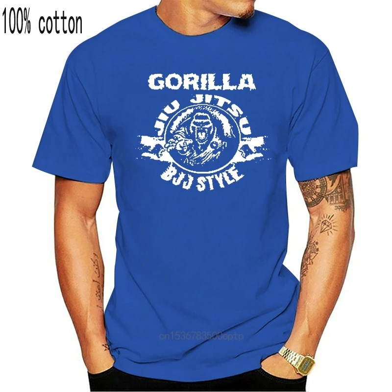 New 2020 Funny T-SHIRT BRAZILIAN JIU JITSU GORILLA STYLE FOR TREINING CASUAL WEARS 100% Cotton for Man Shirts | Мужская одежда