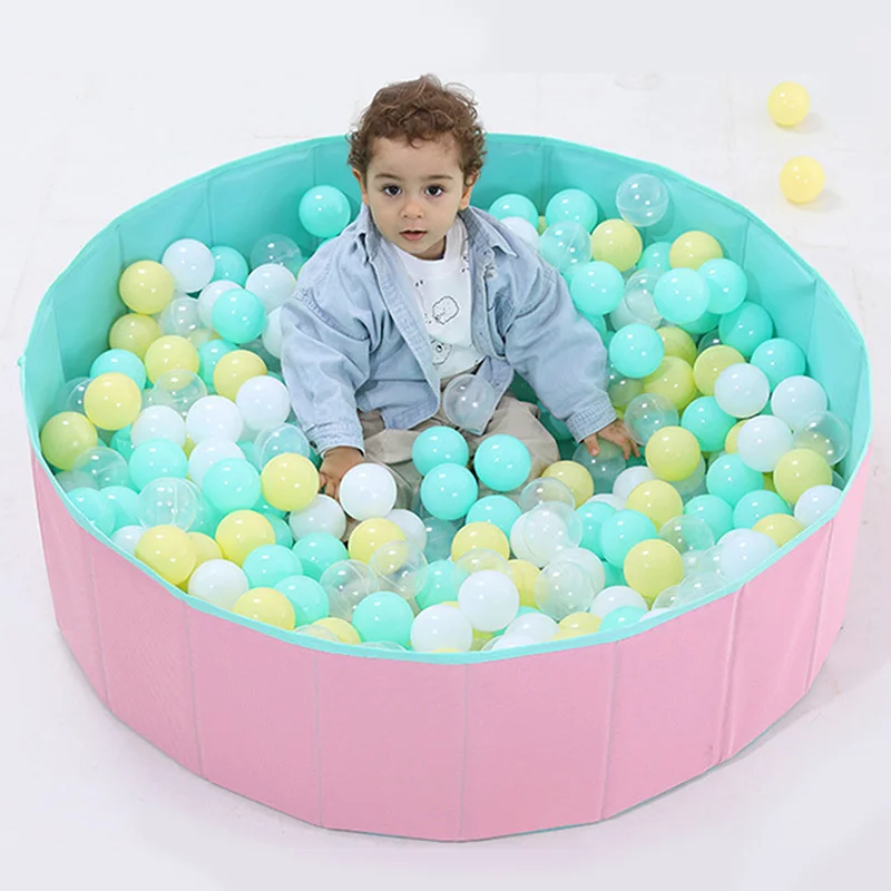 Foldable Ball Pool Ocean Ball Playpen Toy Infant Shining Ball Pits Washable Folding Fence Kids Birthday Gift Boy Toys Baby Park 2