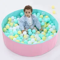 Foldable Ball Pool Ocean Ball Playpen Toy Infant Shining Ball Pits Washable Folding Fence Kids Birthday Gift Boy Toys Baby Park 2