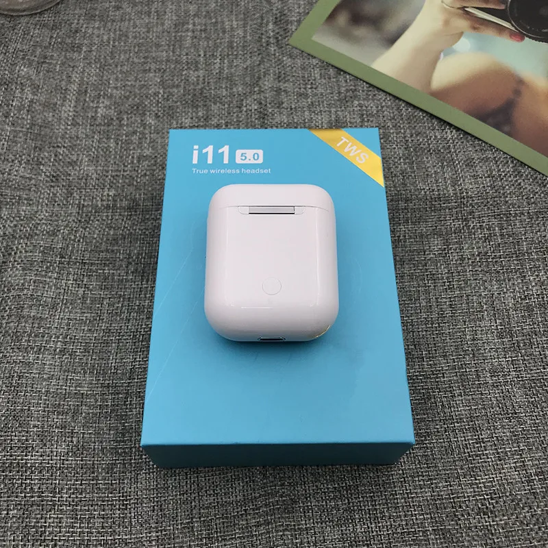 i11 white I11 TWS Bluetooth 5,0 наушники i9S двойные звонки умные сенсорные наушники для Iphone всех смартфонов Pk i10 i12 I7 наушники - Цвет: i11 white