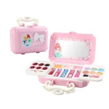 

Makeup Kit Box Eyeshadow Lipstick Palette Beauty Toys Children's Cosmetics Princess Makeup Box Set Safe Non-Toxic Girl