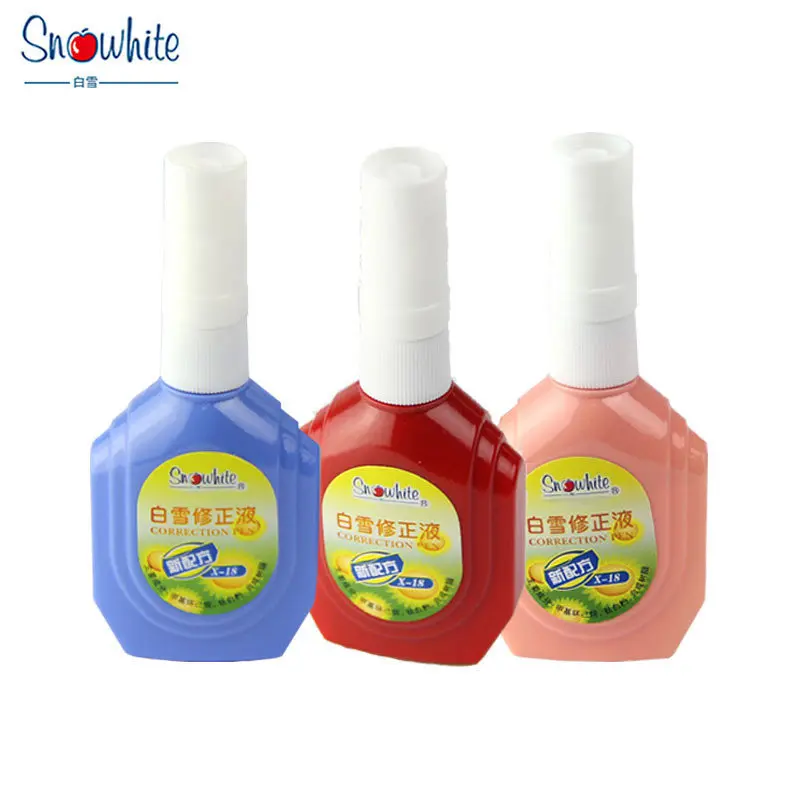 

Snow White correction liquid quick-drying pen student correction fluid white seamless X18 Learning Stationery Office Supplies