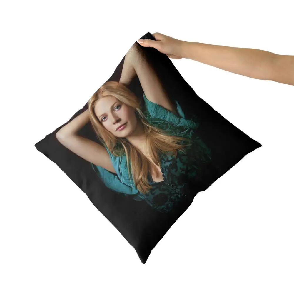 

Gwyneth Paltrow Cotton Canvas custom pillow custom covers Throw Pillow Pillow Covers Sofa Pillow