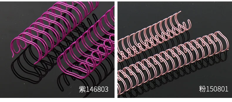 3/4, 7/8, 1, 50 шт., двойной Проволочный переплет, 2:1, металлический, Йо, переплет, катушка для ноутбука, пружинное кольцо для книги, проволока, уплотнительное переплет, А4 переплеты