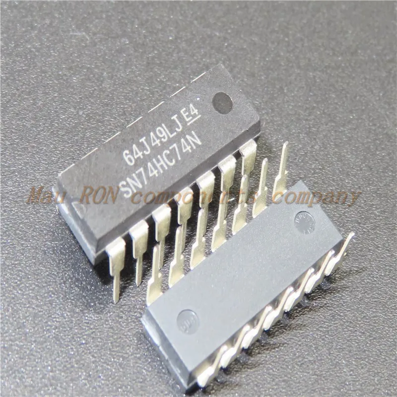 

10 шт./лот SN74HC74N SN74HC74 DIP14 DIP-14 74HC74 новая Оригинальная фотография