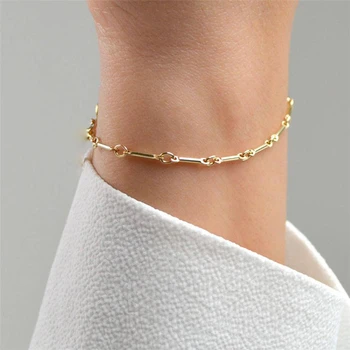 

14K Gold Filled Chain Bracelet Handmade Jewelry Boho Charms Bracelets Vintage Bridesmaid Gift Women Jewelry Anklets for Women