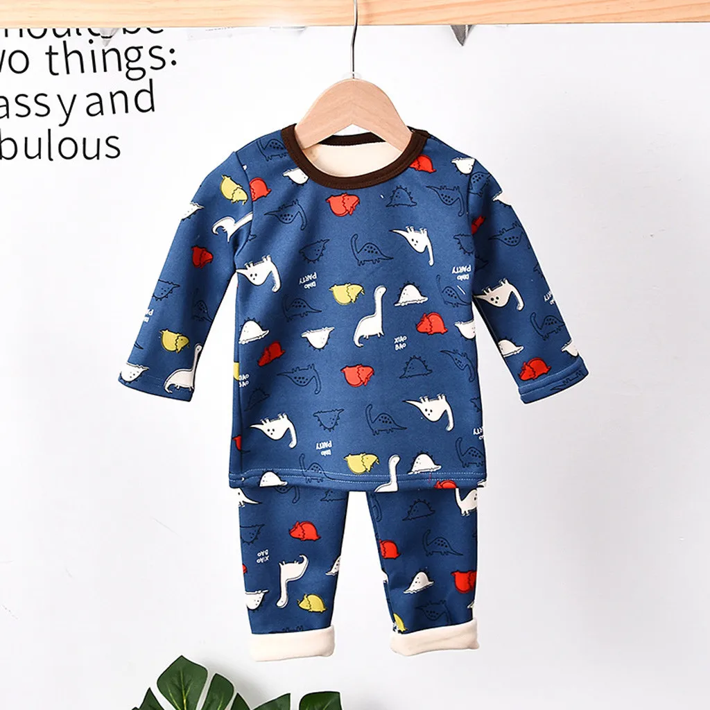 Одежда для новорожденных, детские топы с рисунками животных для маленьких мальчиков и девочек+ штаны, пижамы, одежда для сна, vetement bebeS fille