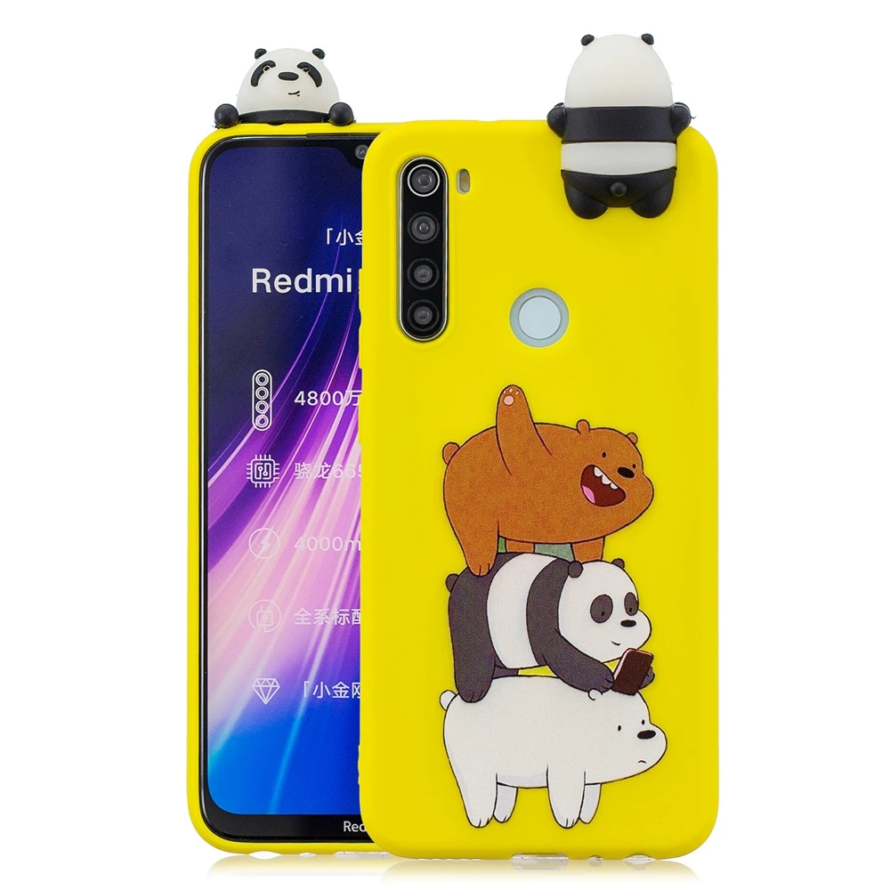 Redmi 8 8A Xiaomi Redmi Note 8T чехол 3D Kawaii панда Единорог силиконовый мягкий чехол для Funda Xiaomi Redmi Note 8 Pro Чехол для женщин - Цвет: 8