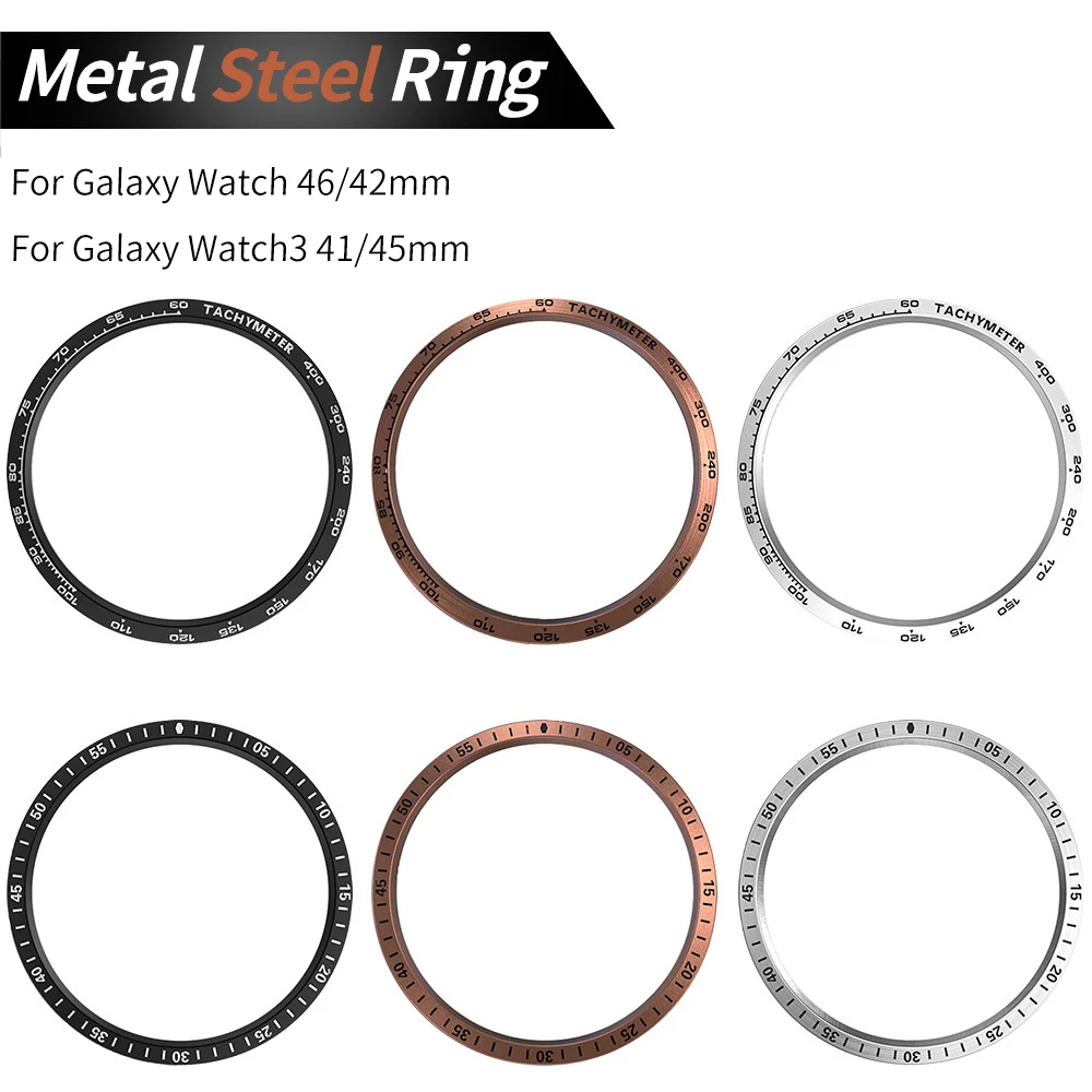 Клейкая Обложка для Samsung Gear S3 стальное кольцо Galaxy Watch 3 41 мм 45 46 42 металлические