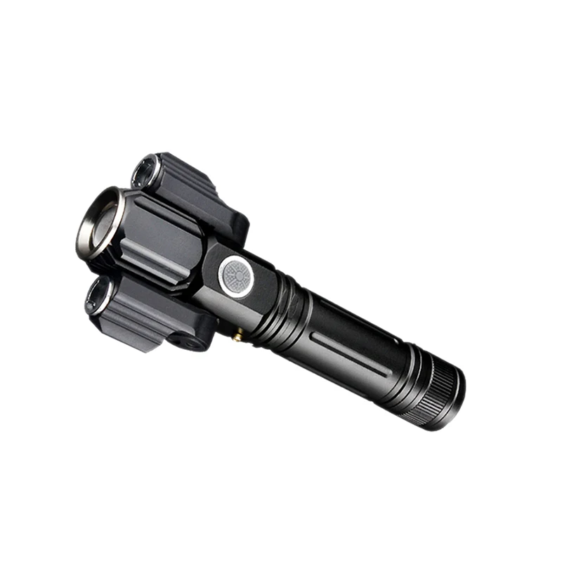 

Adjust Flashlight Bicycle Lights Mtb Bike Front Light 3 Led Usb Charge Cycling Lamp With 18650 Battery