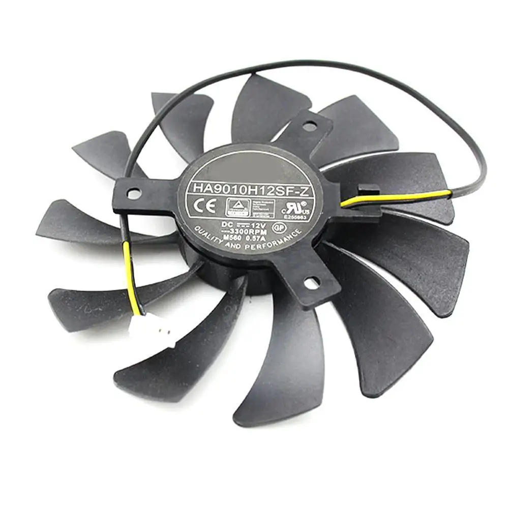 HA9010H12F-Z 85 мм 0.57A 2Pin GTX1050 охлаждающий вентилятор GPU для MSI Geforce GTX 1050 2G 1050Ti 4G OC
