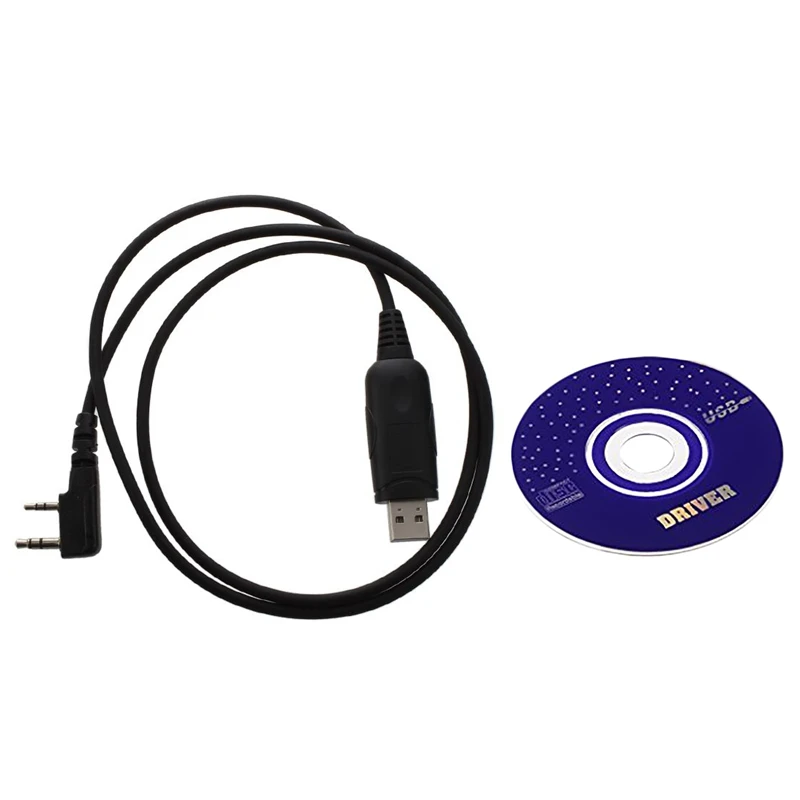 Usb Кабель для программирования для двухстороннего радио Uv-5R, Bf-888S, Bf-F8+ Uv-3R+ с Cd-драйверами для Mac Windows7/8/10/Xp
