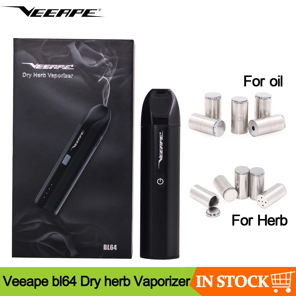 Новейший оригинальный Veeape bl64 сухой испаритель для травы Vape Kit 1600mAh аккумулятор