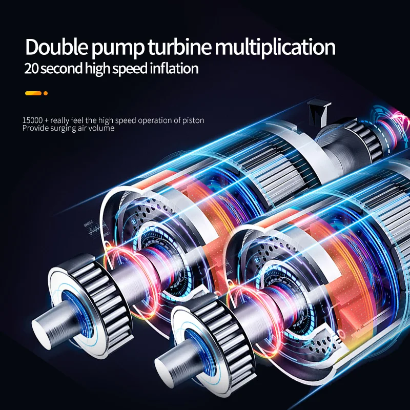 7.4V/12V ������ �ڵ��� ���� ���� 6000mAh ������ �ڵ� Ÿ�̾� ��â�� �޴�� 150PSI ������ ���� �� �� ���� ���� �����