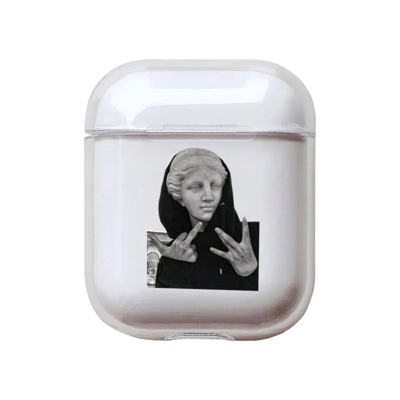 Style 7 Забавный абстрактный художественный узор чехол для телефона для Apple Airpods чехол для пары Bluetooth жесткий кейс для наушников для Air pods ушной чехол для телефона - Цвет: Style 7