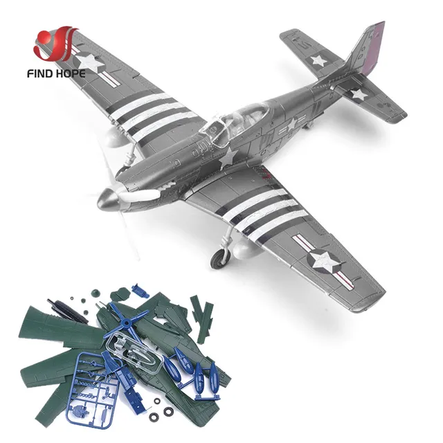 Introducing the 1/48 4D Mustang P-51 Fighter Assemble Model: A Puzzle-Loving Toy for History Buffs