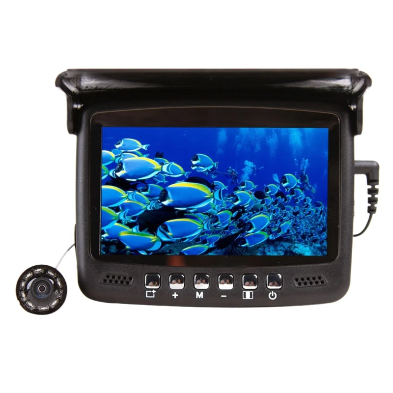 

Underwater Fishing Camera 4.3 Inch HD LCD Fish Finder 8 LED Night Vision Video Camera 15M Visual Fish Finder (EU Plug )