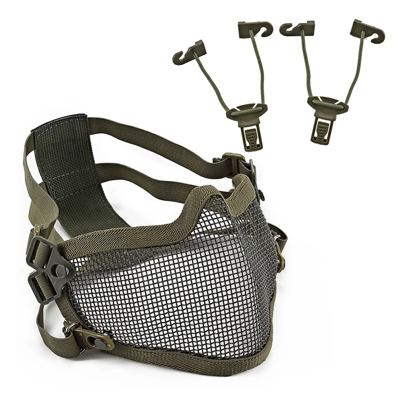 as picture Tactical Half Face Mask Breathable Folding Soft Mesh Mouth Protector Outdoor Sports Cycling Accessories KT01 - Цвет: as picture