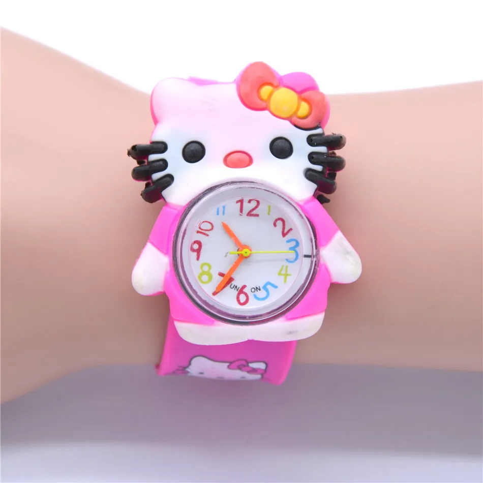 Детские часы для девочек, красивые часы с единорогом для девочек и мальчиков, детские пластиковые часы, детские наручные часы - Цвет: Minion Watches