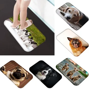

Cute Dog Pattern Floor Mat Carpet Outdoor Kitchen Living Room Bathroom Dust Mat Anti-slip Floor Door Mat Home Decoration 669