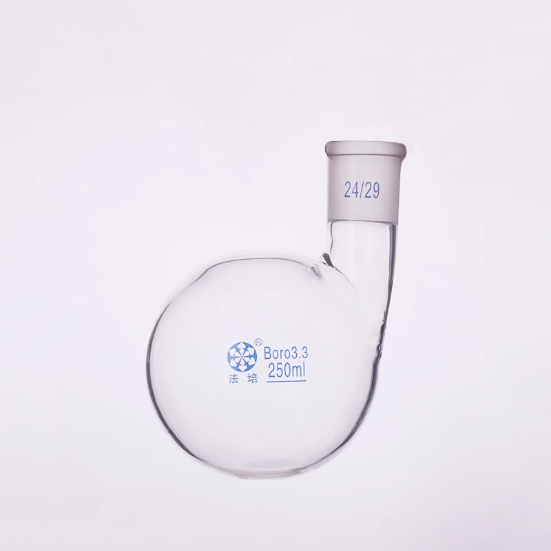 

Single standard oblique mouth round-bottomed flask,250mL300mL500mL1000mL2000mL3000mL,Joint 24/29,Single mouth bevel bottle