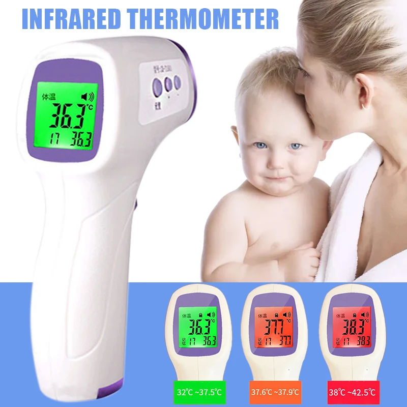 

Forehead Thermometer Non Contact Digital LCD Backlight Body IR Infrared Temperature Digital Measure Tool for Baby Adult