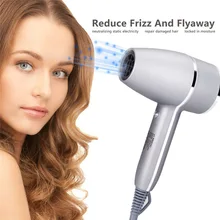 Магнитный фен для волос, портативный фен для волос, мощный анион, фен, отрицательный ионный фен, горячий и холодный ветер, двойное напряжение, насадка