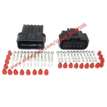 

5 Sets 12 Pin LED Headlight Harness Connector Plug Light Lamp Waterproof Socket For Honda 1681-6784 6189-7410