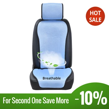 

AUTOYOUTH Breathable Ice Silk Summer Car Seat Cushion With Headrest Car Seat Protector Universal Cover Automobile interior 1PCS