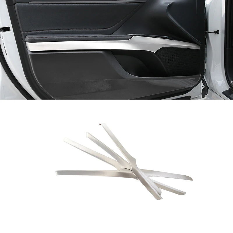 Lsrtw2017 для Toyota Camry XV70 Автомобильная Внутренняя дверь подлокотник панели декоративные аксессуары для интерьера - Название цвета: matt silver
