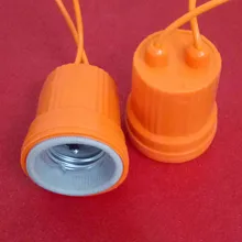 

858 yellow large ceramic lamp holder rubberized outdoor lamp holder E27 screw socket ceramic Yuba lamp holder planting
