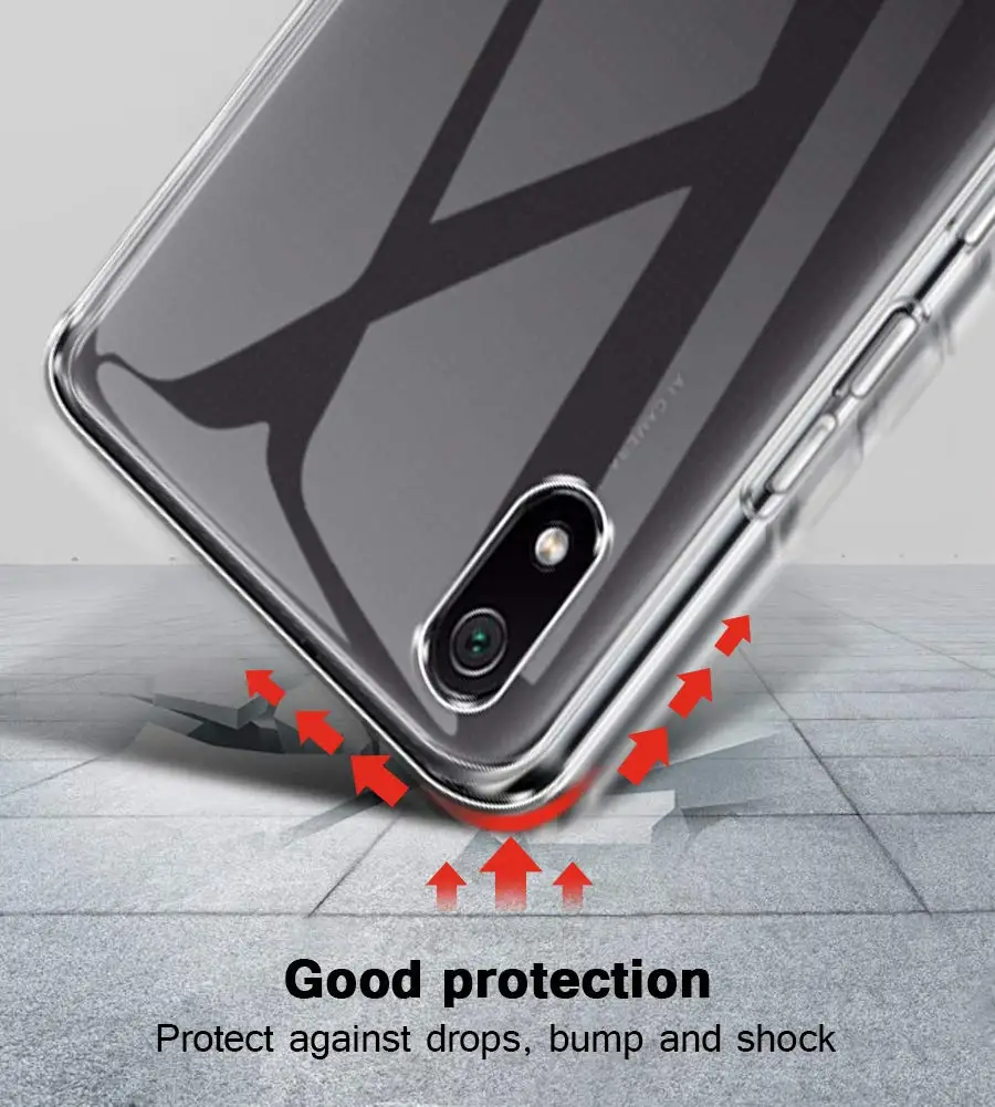 Чехол для Xiaomi Redmi 7A TPU силиконовый чистый мягкий чехол для Xiaomi Redmi 7A 5,45 прозрачная задняя крышка