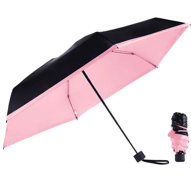 Portable colorful Mini Pocket Umbrella Fashion Rain Covers Compact Folding Travel Parasol Light umbrella