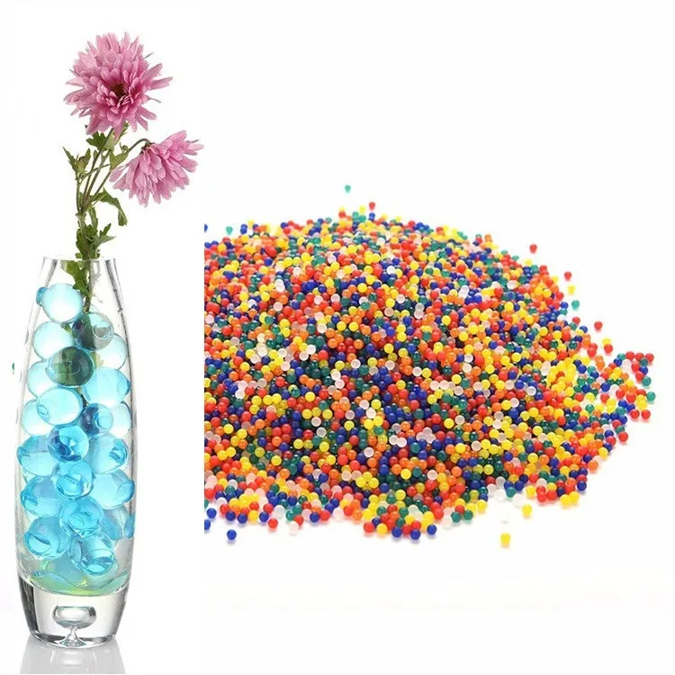 

1000pcs/10bag Crystal Soil Pearl Gel Ball Polymer Hydrogel Crystal Mud Bead Growth Magic Jelly Wedding Home Party