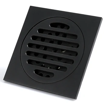 

Drains Bathroom Black Waste Drains Floor Cover Anti-Odor Washroom Shower Drain Strainer Bath Hardware