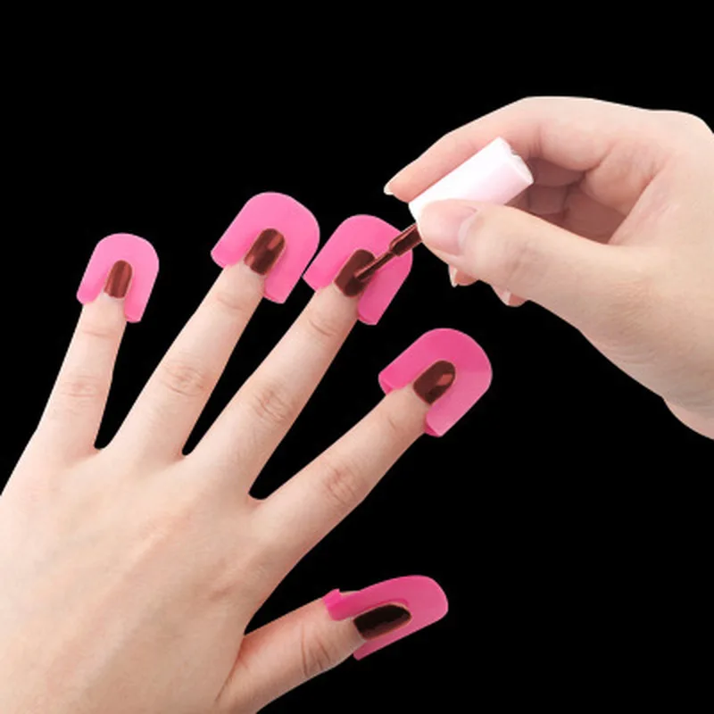 26pcs Nail Protector Cover Nail Art Tools Polish Shield Finger Cover Spill-Proof Stickers Protector