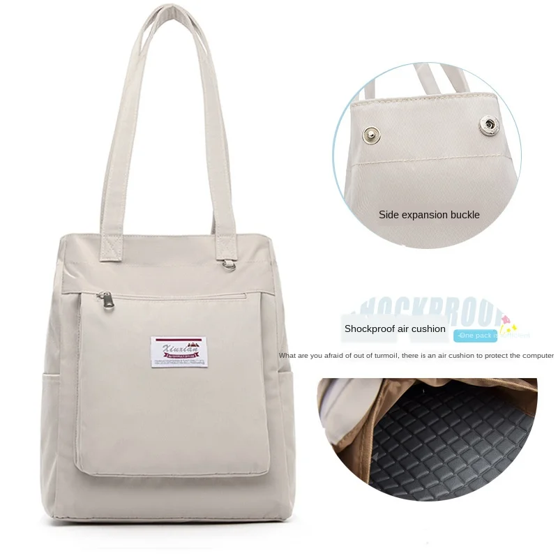 

14/15.6 Inch Single Shoulder Computer Bag Shopping Bag Shockproof Notebook Bag Lightweight Shockproof and Large Capacity