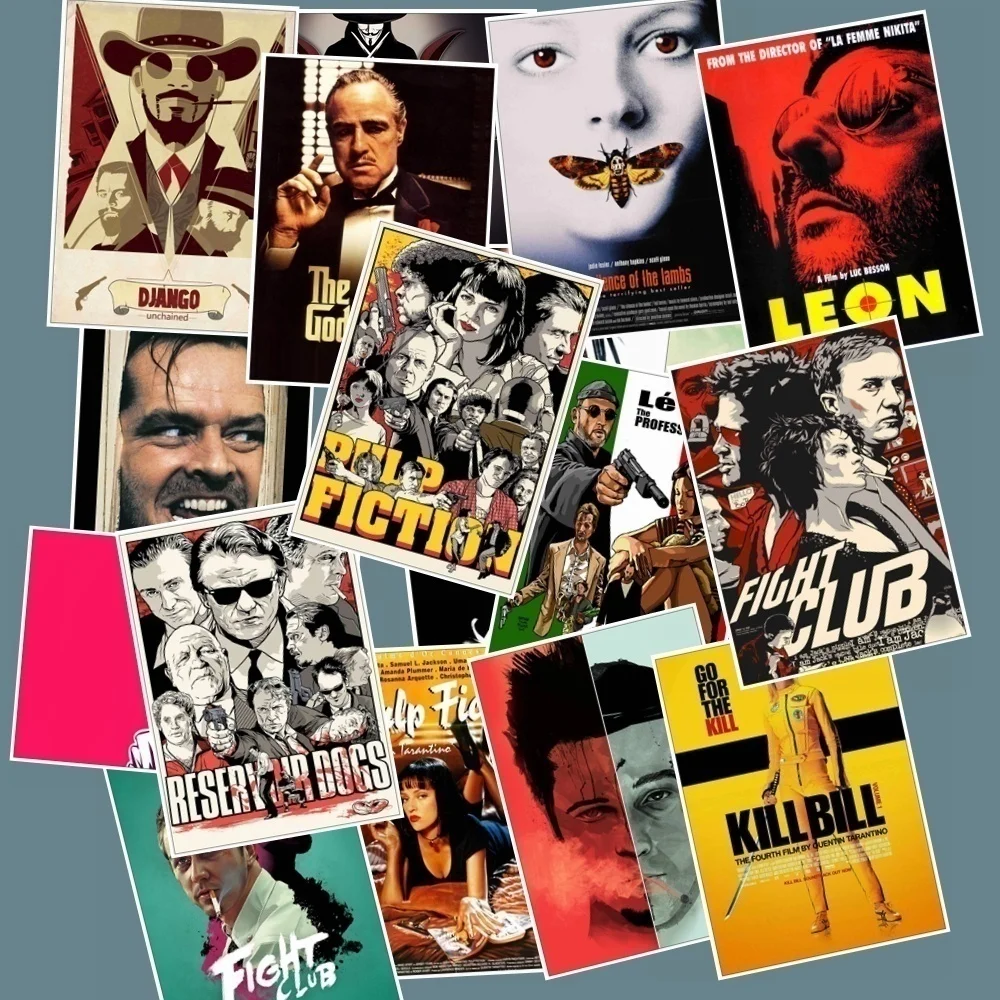 PickJoy 25pcs movie kill bill pulp novel poster sticker car notebook luggage home refrigerator sticker