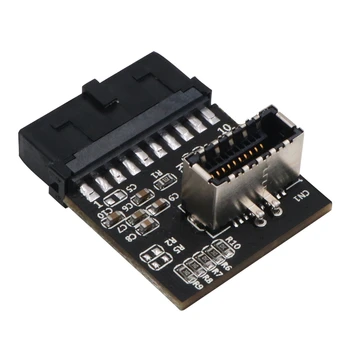 

USB 3.0 (3.1 Gen 2) IDC 20 Pin Motherboard to A-Key 20 Pin Female Header Active Converter for Type C Panel Mount Adapter
