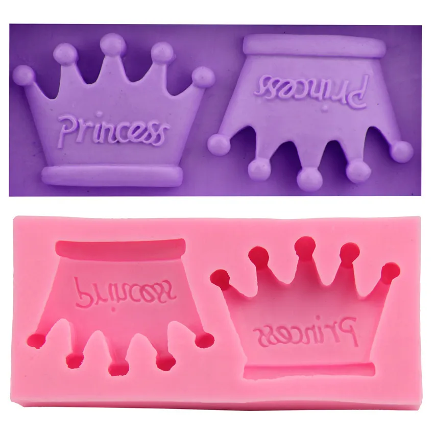 Hot Sale 3D Silicone Crown Shaped Baking Mold Fondant Cake Tool Chocolate Candy Cookies Pastry Soap Moulds 9087