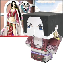 Одна деталь Боа Хэнкок складной резки мини милый 3D бумажная модель бумаги ремесло аниме Рисунок DIY Cubee дети взрослые ремесло игрушки MG-006