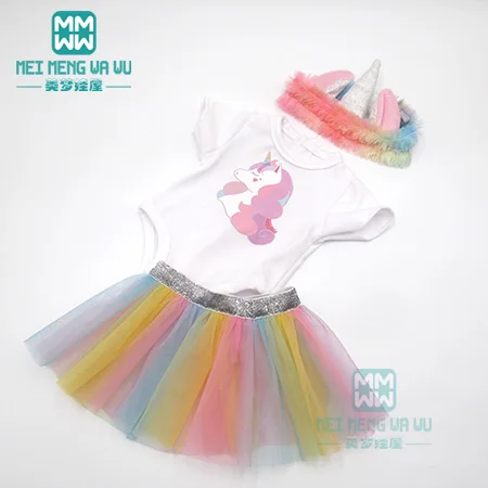 M--385 Одежда для куклы, подходит для 43 см, игрушки для новорожденных, куклы 45 см, американская кукла, Розовый Повседневный плюшевый комплект, свитер, костюм - Цвет: M--385
