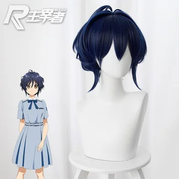 

Wigs Pop! Virtual Idol 22/7 Takigawa Miu Cosplay Purplish Blue Modelling Waudio-Videoy Lively Short Hair Role Play Accessories