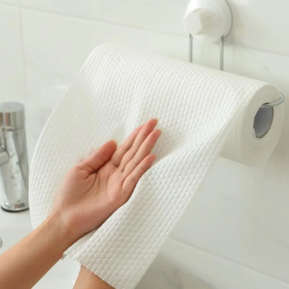 Kitchen Towel Reusable Lazy Rag Tearable Package Scouring Pad Disposable Dish Towel Wet Dry Kitchen Cleaning Microfiber Cloth