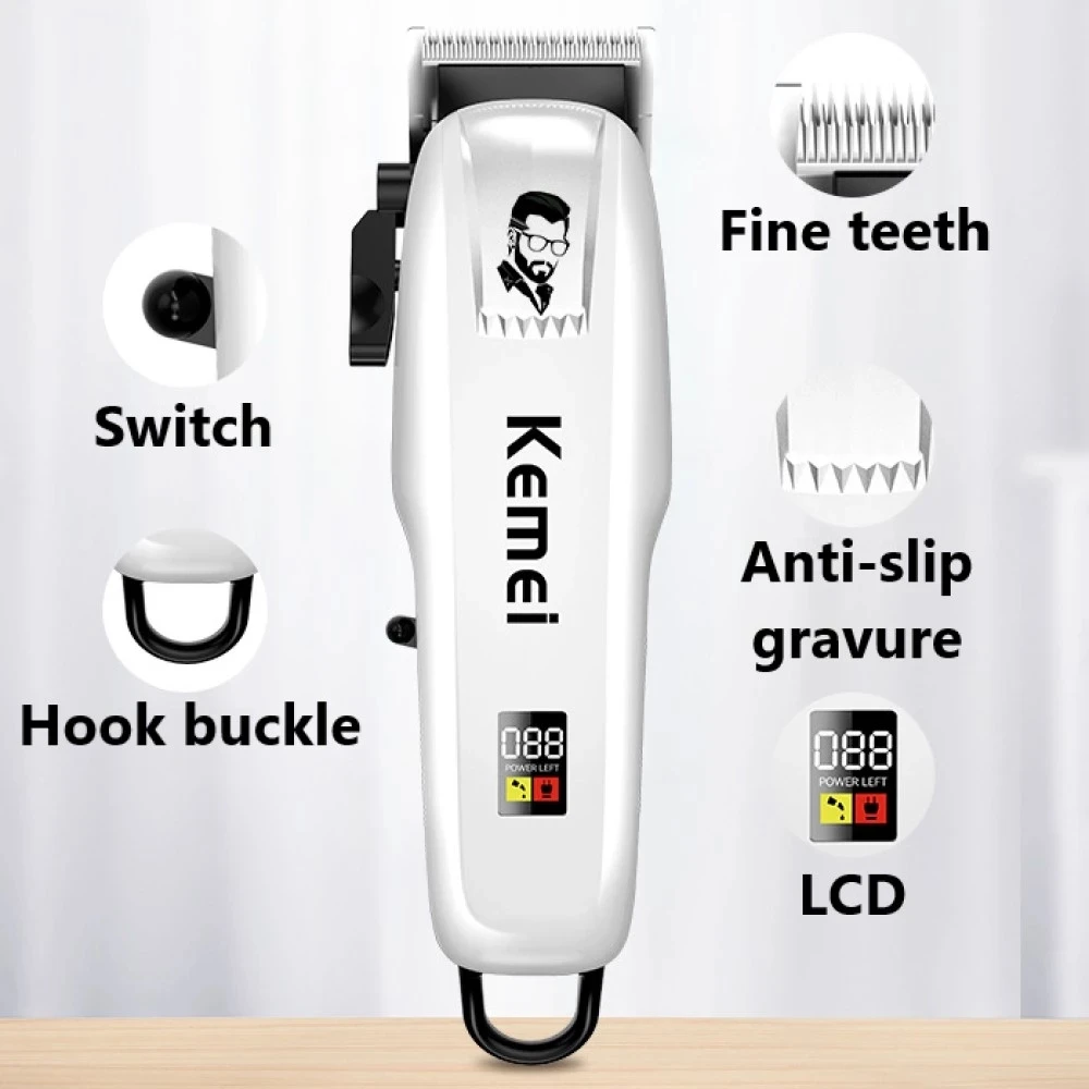 Kemei Electric Hair Clipper hair clipper hair trimmer Hair Cut Wireless Trimmer Men Professional Clipper Machine Rechargeable Cut Barber 809A PG