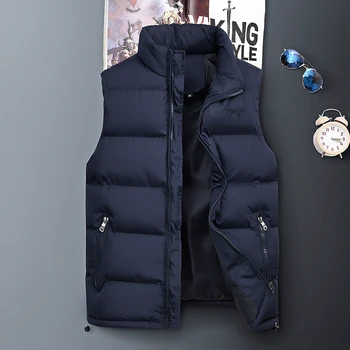 

2019 New Arrival Brand Men Sleeveless Jacket Winter Ultralight Vest Male Slim Vest Mens Windproof Warm Waistcoat Large