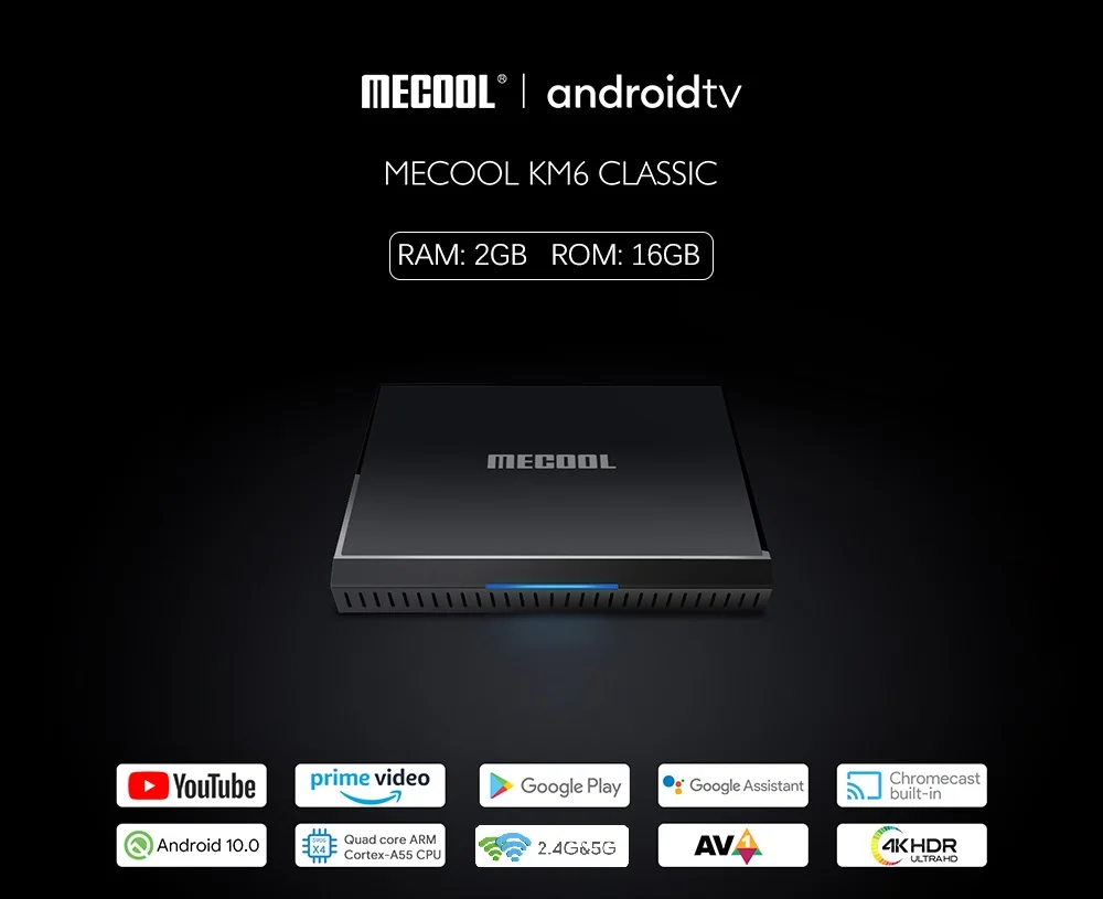 Caixa de tv Global Mecool Edição Deluxe Android 10 Amlogic S905x4 Google Certificado Suporte Wifi 6 1000m bt Media Player 4gb 64gb Km6 - Image 6
