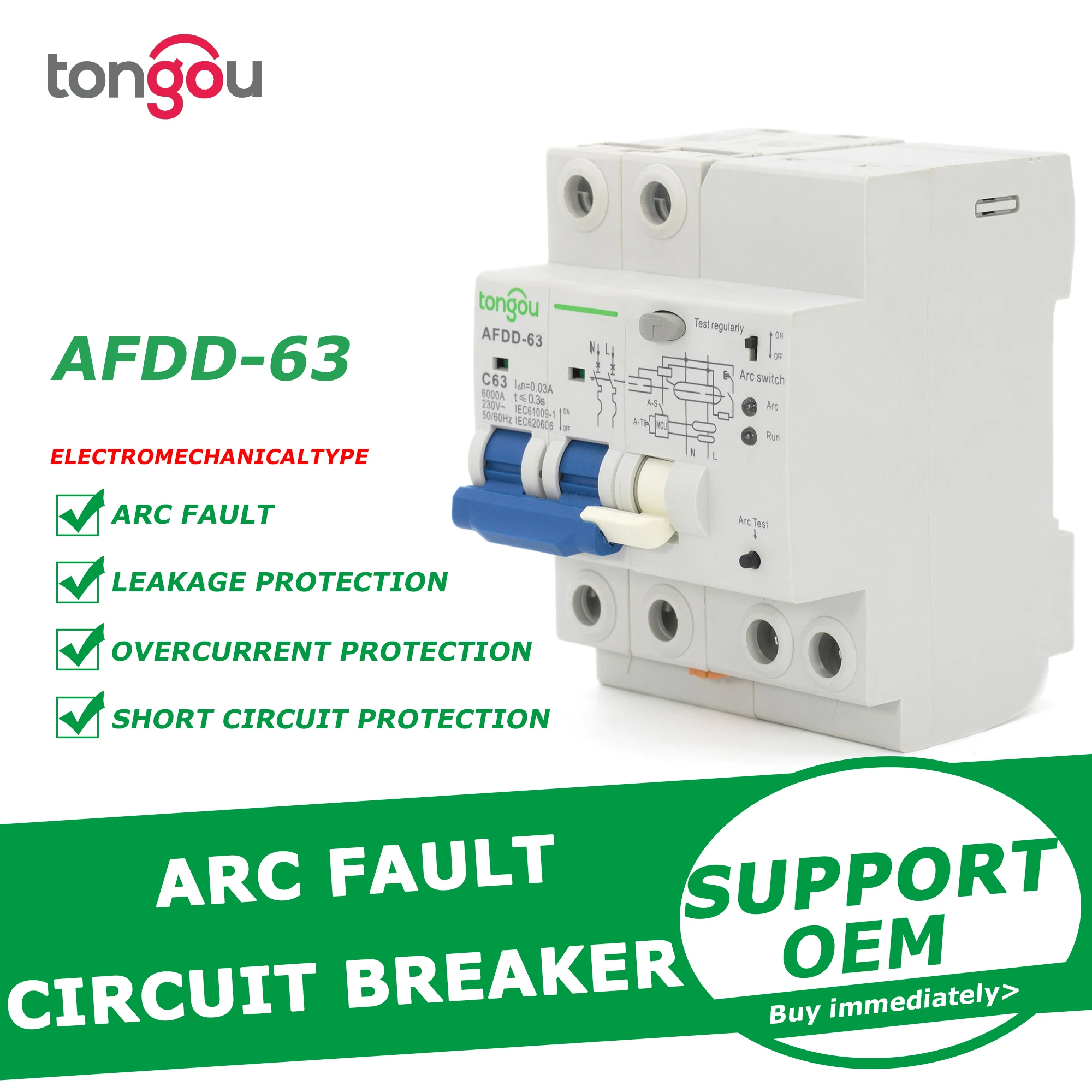 AFCI Arc Fault Circuit Interrupter AFDD Arc fault Detection Device Fire