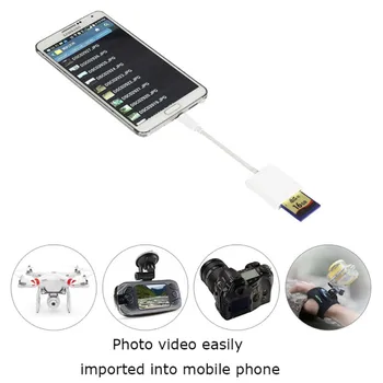 

For Android for Samsung Micro port mobile phone Card Reader Micro To Secure Digital Memory Cards Phone OTG Adapter Cable